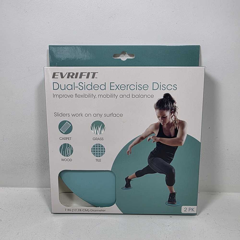 Dual-Sided Exercise Discs - Blue